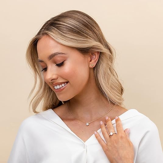 Aurora Crystal Necklace | Gold