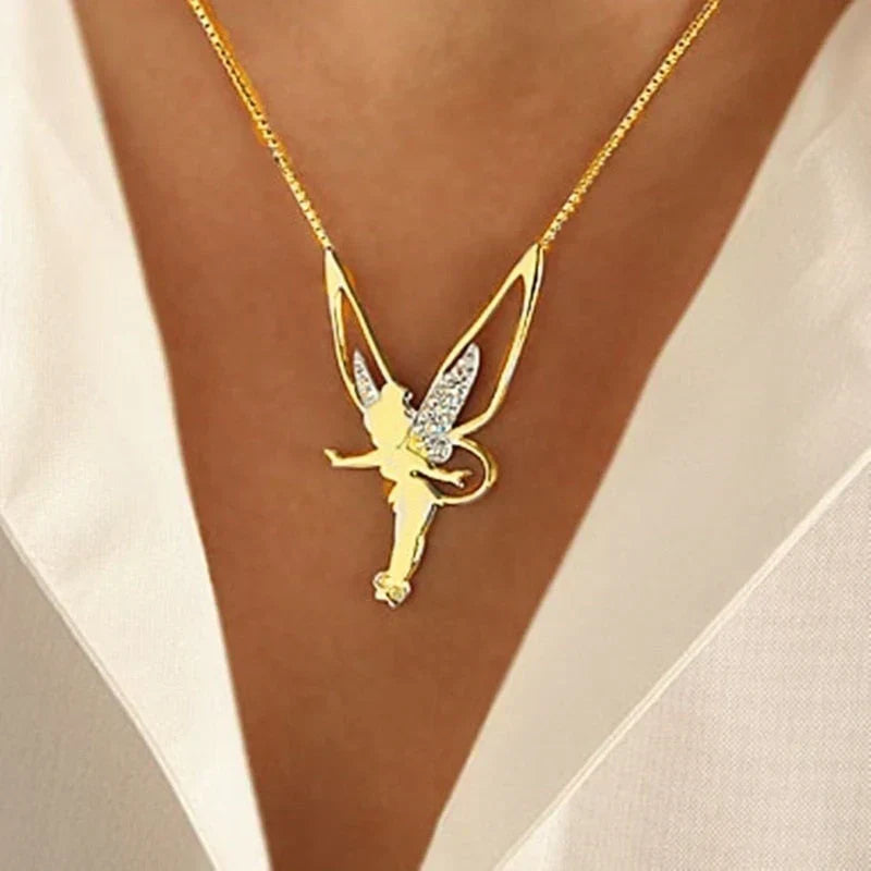 Lucky Fairy Necklace | White Gold
