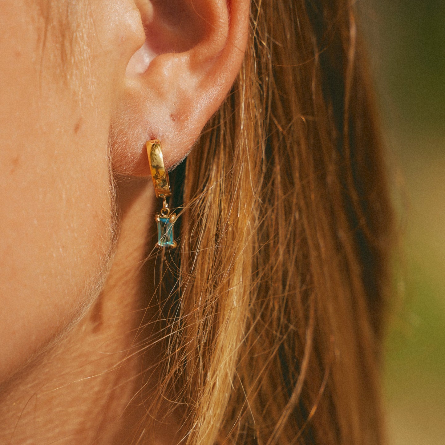 Bella Birthstone Huggies Earrings