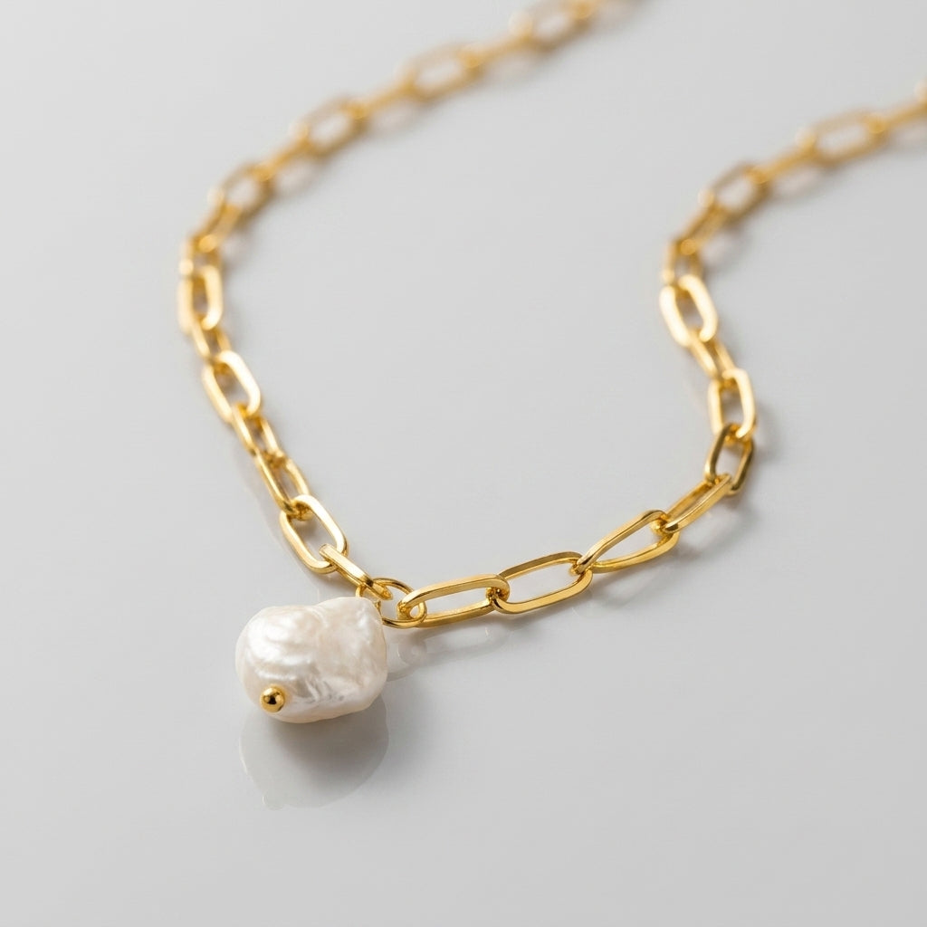 Hanalei Pearl Coin Necklace