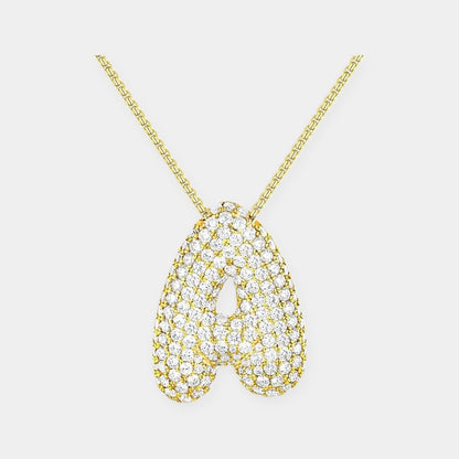 Hailey Bubble Initial Necklace