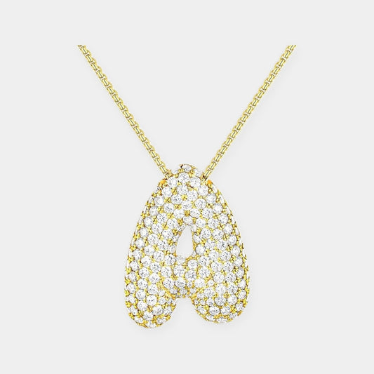 Hailey Bubble Initial Necklace