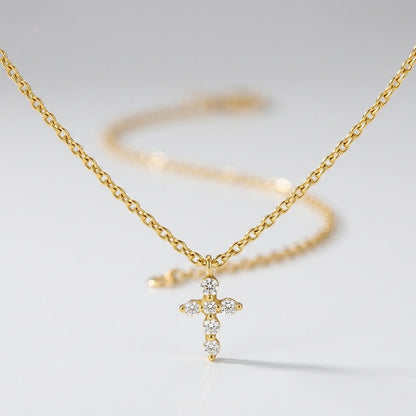 Cascade Cross Necklace