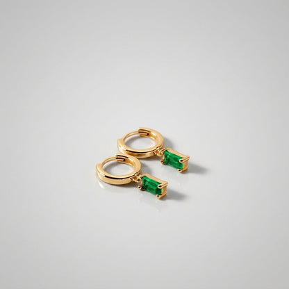 Bella Birthstone Huggies Earrings
