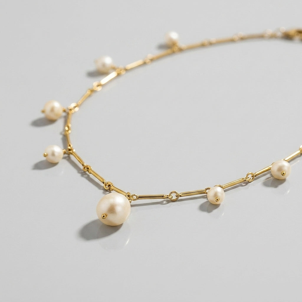 Santorini Pearl Necklace
