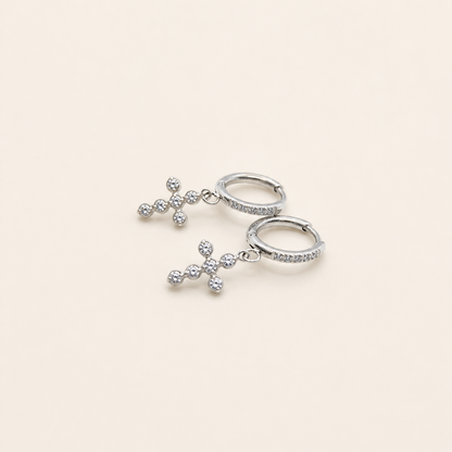 Lumi Cross Hoops