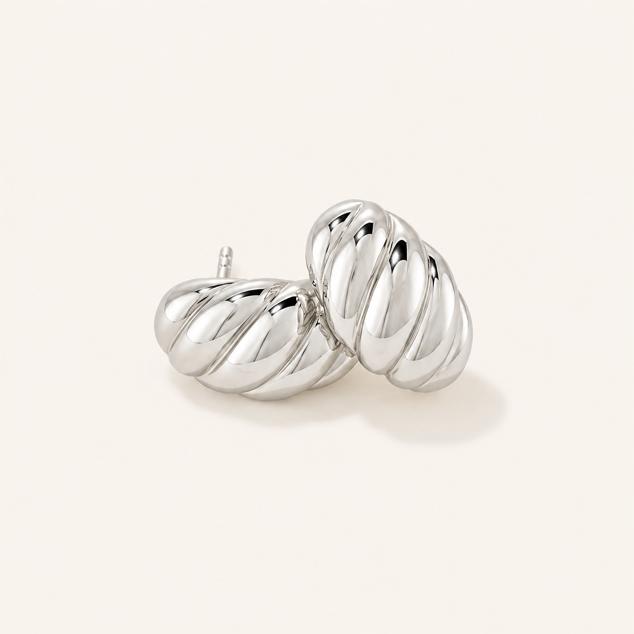 Croissant Huggie Earrings