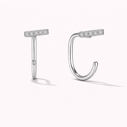 Diamond Bar Comfort Earrings