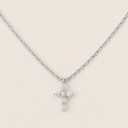 Cascade Cross Necklace