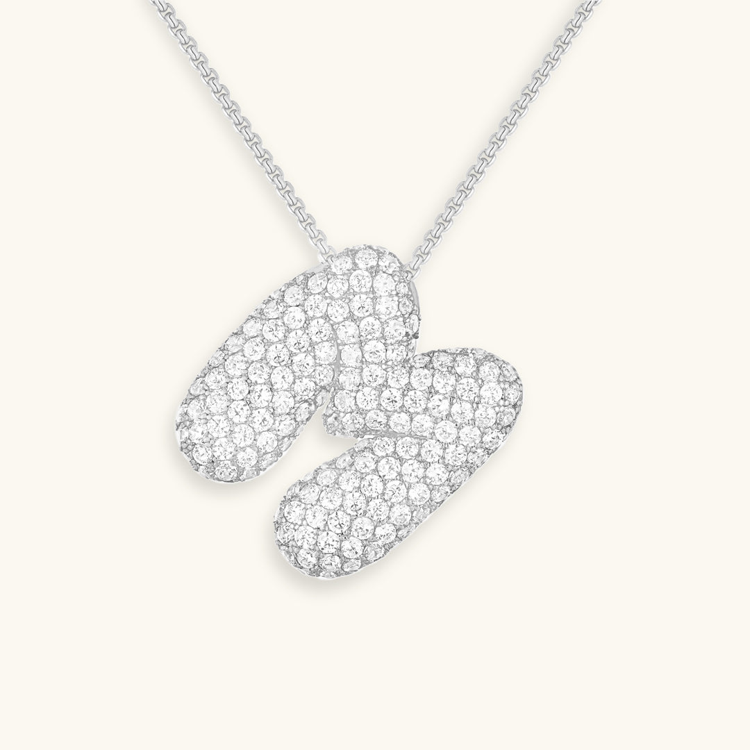 Hailey Bubble Initial Necklace