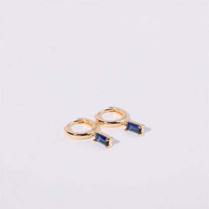 Bella Birthstone Huggies Earrings