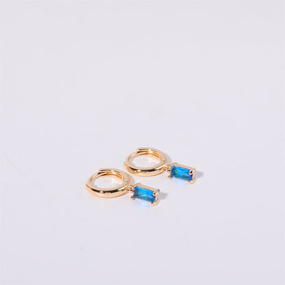 Bella Birthstone Huggies Earrings
