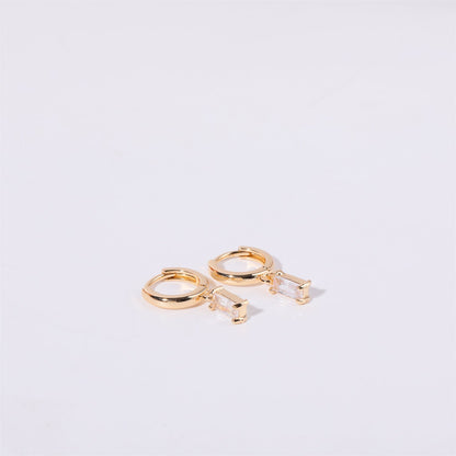 Bella Birthstone Huggies Earrings