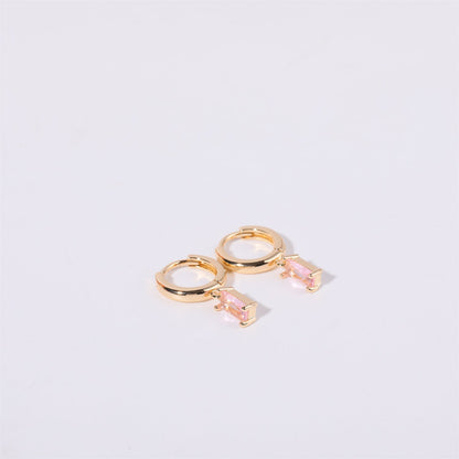 Bella Birthstone Huggies Earrings