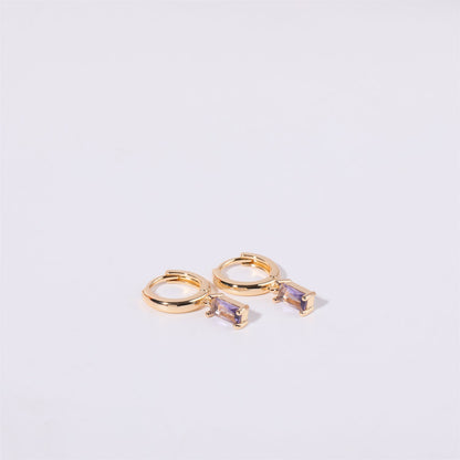 Bella Birthstone Huggies Earrings