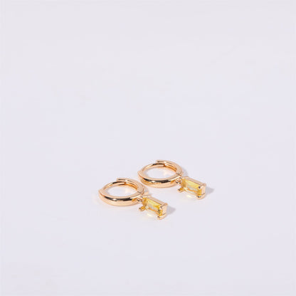 Bella Birthstone Huggies Earrings