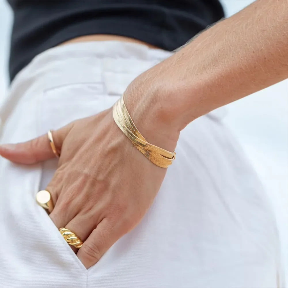 Chelsea Herringbone Bracelet