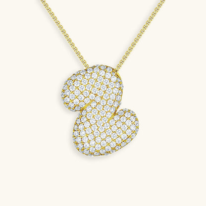 Hailey Bubble Initial Necklace