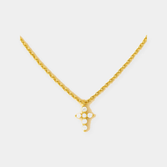 Cascade Cross Necklace