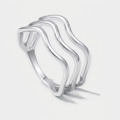 Wave Trio Ring