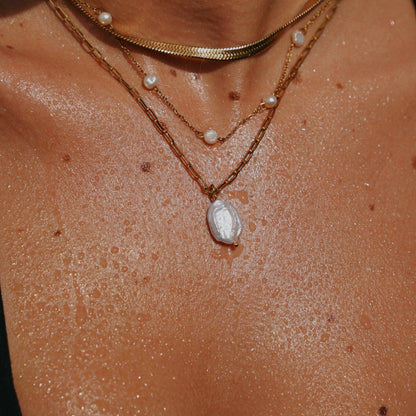 Hanalei Pearl Coin Necklace
