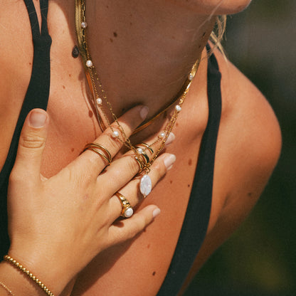 Hanalei Pearl Coin Necklace